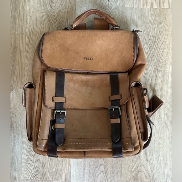 Velez Top Grain Leather Backpack - 15.6 Inch Laptop Bag Bags